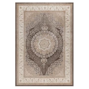 Çam Halı Gloria TD32803 Kahverengi Klasik Desen Dokuma Saçaklı Kilim