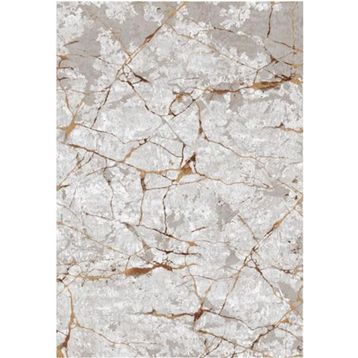 Çam Halı Gloria TD35004 Kahverengi Mermer Desen Dokuma Saçaklı Kilim