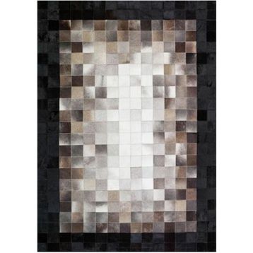 Çam Halı Gloria TD425 Siyah Kahverengi Modern Desen Dokuma Saçaklı Kilim