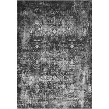 Çam Halı Gloria TD67802 Siyah Klasik Desen Dokuma Saçaklı Kilim