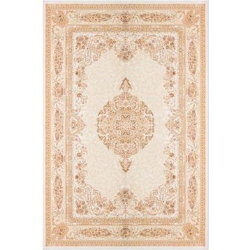 Çam Halı Gloria TD688 Bej Klasik Desen Dokuma Saçaklı Kilim
