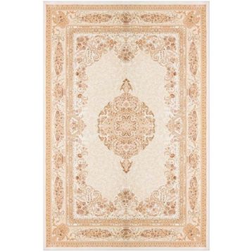 Çam Halı Gloria TD688 Bej Klasik Desen Dokuma Saçaklı Kilim
