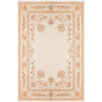 Çam Halı Gloria TD68801 Bej Klasik Desen Dokuma Saçaklı Kilim
