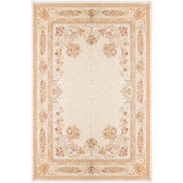 Çam Halı Gloria TD68801 Bej Klasik Desen Dokuma Saçaklı Kilim