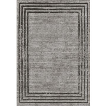 Çam Halı Gloria TD71603 Gri Art Deco Modern Desen Dokuma Saçaklı Kilim