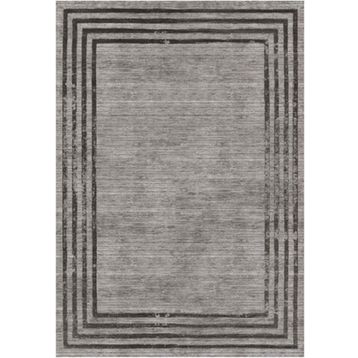 Çam Halı Gloria TD71603 Gri Art Deco Modern Desen Dokuma Saçaklı Kilim