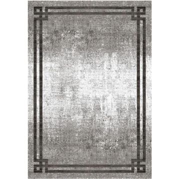 Çam Halı Gloria TD71704 Gri Art Deco Modern Desen Dokuma Saçaklı Kilim