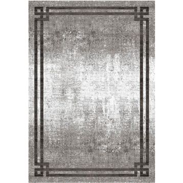 Çam Halı Gloria TD71704 Gri Art Deco Modern Desen Dokuma Saçaklı Kilim