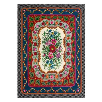 Çam Halı Gloria TD733 Multi Karabağ Desen Dokuma Saçaklı Kilim