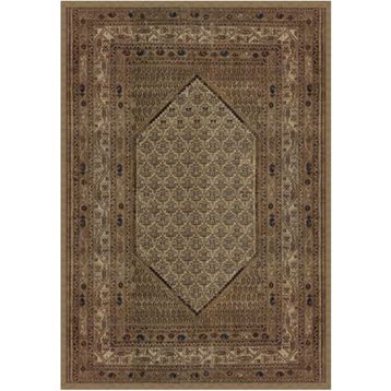 Çam Halı Gloria TD737 Bej Klasik Desen Dokuma Saçaklı Kilim