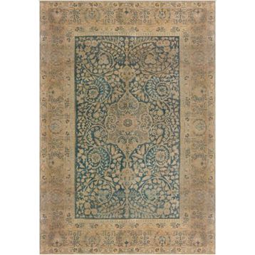 Çam Halı Gloria TD738 Mavi Klasik Desen Dokuma Saçaklı Kilim