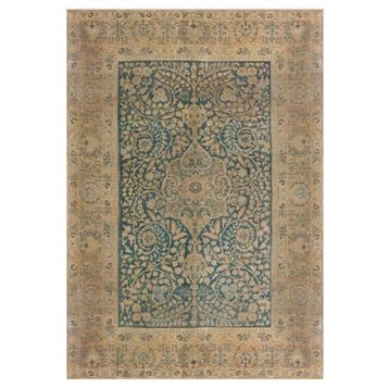 Çam Halı Gloria TD738 Mavi Klasik Desen Dokuma Saçaklı Kilim
