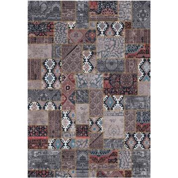 Çam Halı Gloria TD75601 Multi Patchwork Desen Dokuma Saçaklı Kilim