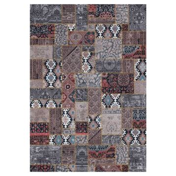 Çam Halı Gloria TD75601 Multi Patchwork Desen Dokuma Saçaklı Kilim