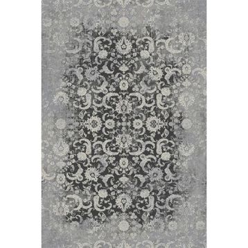 Çam Halı Naturel 1715 Gri 80x300 cm Romans Halı Eskitme Desenli Makine Halısı
