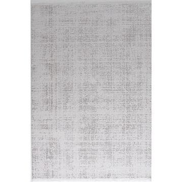 Çam Halı Norm 6207 Beyaz 160x230 cm Romans Halı Modern Desenli Makine Halısı