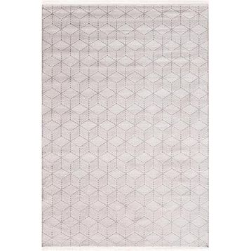 Çam Halı Norm 6211 Beyaz 160x230 cm Romans Halı Modern Desenli Makine Halısı