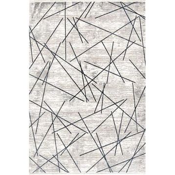 Çam Halı Norm 6215 Mavi 80x150 cm Romans Halı Modern Desenli Makine Halısı