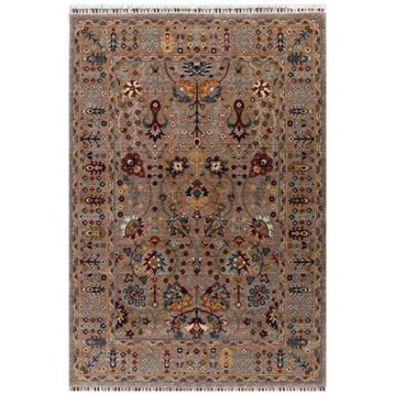 Çam Halı Sultani 805 Vizon Yün ve Bambu ile Özel Tezgahlarda Üretilen Otantik Desenli El Emeği Modern Halı
