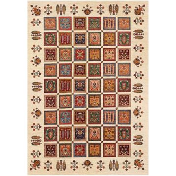 Çam Halı TD407 Gloria Multi Şal Desen Dokuma Saçaklı Kilim
