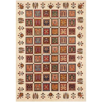Çam Halı TD407 Gloria Multi Şal Desen Dokuma Saçaklı Kilim