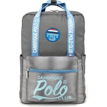 Cambridge Polo Club American Chic Çok Gözlü Unisex Gri İlkokul Çocuk Çantası