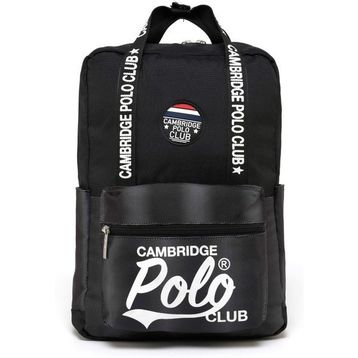 Cambridge Polo Club American Chic Çok Gözlü Unisex Siyah Çocuk İlkokul Çantası