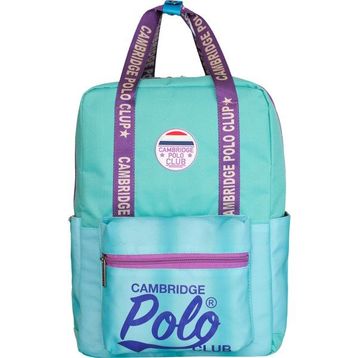 Cambridge Polo Club American Chic Çok Gözlü Unisex Turkuaz Çocuk İlkokul Çantası
