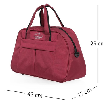 Cambridge Polo Club PLVLZ60020 Bordo Küçük Boy Seyahat Valizi