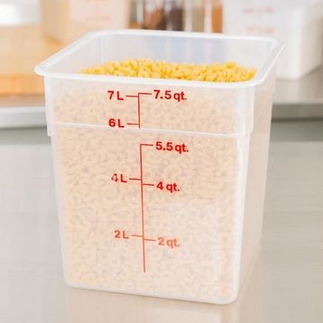 Cambro Camsquares 7.6 Litre Yarı Saydam Kare Saklama Kabı