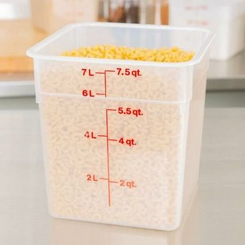 Cambro Camsquares 7.6 Litre Yarı Saydam Kare Saklama Kabı