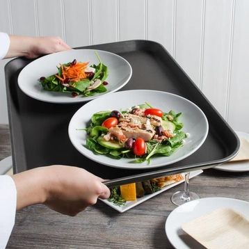 Cambro Camtread Siyah 40.5X53 cm Dikdörtgen Kaymaz Tepsi