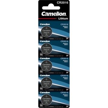 Camelion CR2016 3 V Lityum 5'li Blister Para Pil