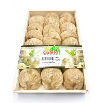 Çamlar Orta Boy Ahşap Tabak 450 gr Kuru İncir