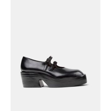 Camper Billie K201805-002 Siyah Deri Kadın Loafer Makosen Ayakkabı