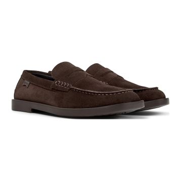Camper Don K101014-001 Süet Deri Dark Brown Koyu Kahverengi Erkek Makosen Loafer Ayakkabı