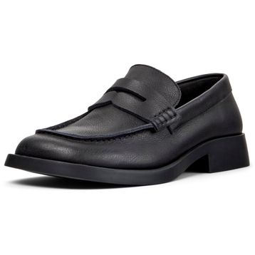 Camper Donna K201919-001 Siyah Deri Kadın Loafer Ayakkabı
