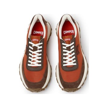 Camper Drift Trail K100864-053 Vibram Nubuk Deri Tekstil Red/Brown Kırmızı Kahverengi Erkek Günlük Ayakkabı