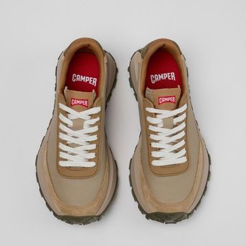 Camper Drift Trail K201586-025 Vibram Deri Nubuk Multicolor Bej Kadın Günlük Ayakkabı