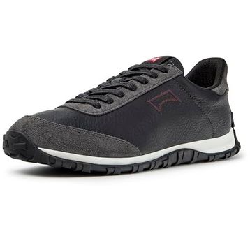 Camper Drift Walk K201885-009 Vibram Deri Nubuk Black Siyah Kadın Günlük Ayakkabı