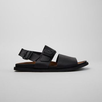 Camper Lluc Sandal K101092-001 Deri Black Siyah Erkek Sandalet