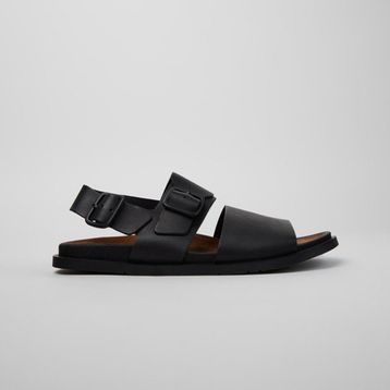 Camper Lluc Sandal K101092-001 Deri Black Siyah Erkek Sandalet