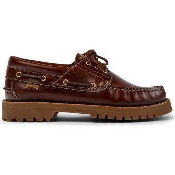 Camper Nautico 15233-001 Brown Kahverengi Deri Erkek Tekne Ayakkabısı