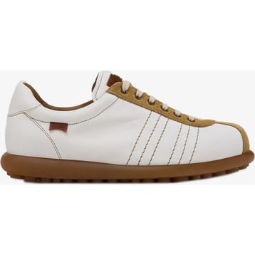 Camper Pelotas Ariel K101018-010 Beyaz-Kahverengi Deri ve Nubuk Erkek Günlük Ayakkabı