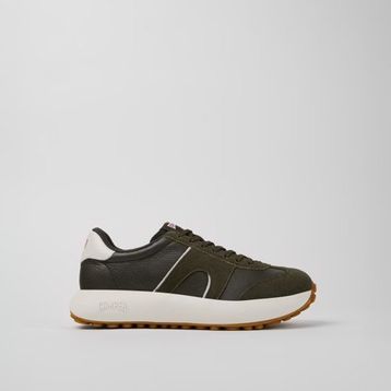 Camper Pelotas Athens K101070-004 Yeşil Beyaz Deri ve Nubuk Erkek Günlük Ayakkabı