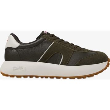 Camper Pelotas Athens K101070-004 Yeşil Beyaz Deri ve Nubuk Erkek Günlük Ayakkabı