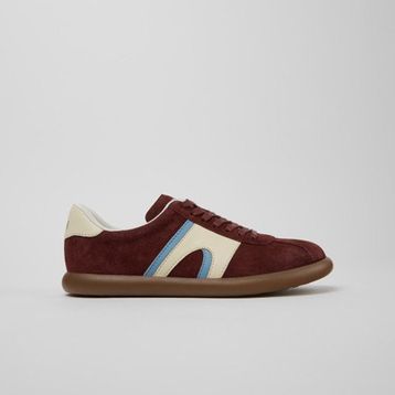Camper Pelotas Soller K201608-037 Bordo Nubuk Deri Kadın Günlük Ayakkabı
