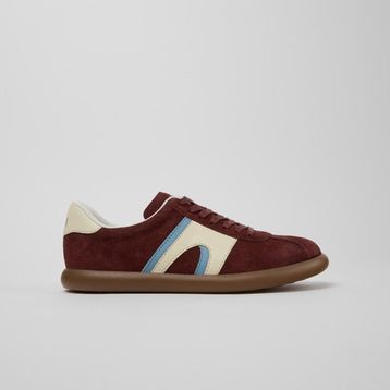 Camper Pelotas Soller K201608-037 Bordo Nubuk Deri Kadın Günlük Ayakkabı