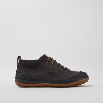 Camper Peu Pista GM Gore-Tex K300556-001 Gri Süet ve Tekstil Erkek Günlük Ayakkabı