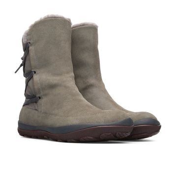 Camper Peu Pista GM GORE-TEX K400481-027 Gri Nubuk Tekstil Kadın Bot